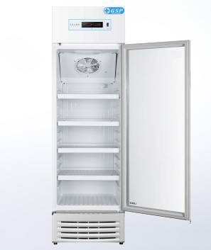 Haier/海尔HYC-198S 198升立式单温展示柜 2-8℃药品冷藏箱 风冷冰柜 医药品冷柜
