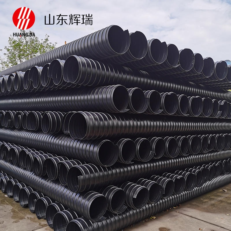 塑钢管厂家 大连排水管网承重排污钢塑复合管 塑钢缠绕管