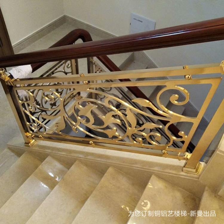 晋城欧式铝艺扶手 阁楼梯扶手 铝艺护栏 阳台走廊窗户护栏图片