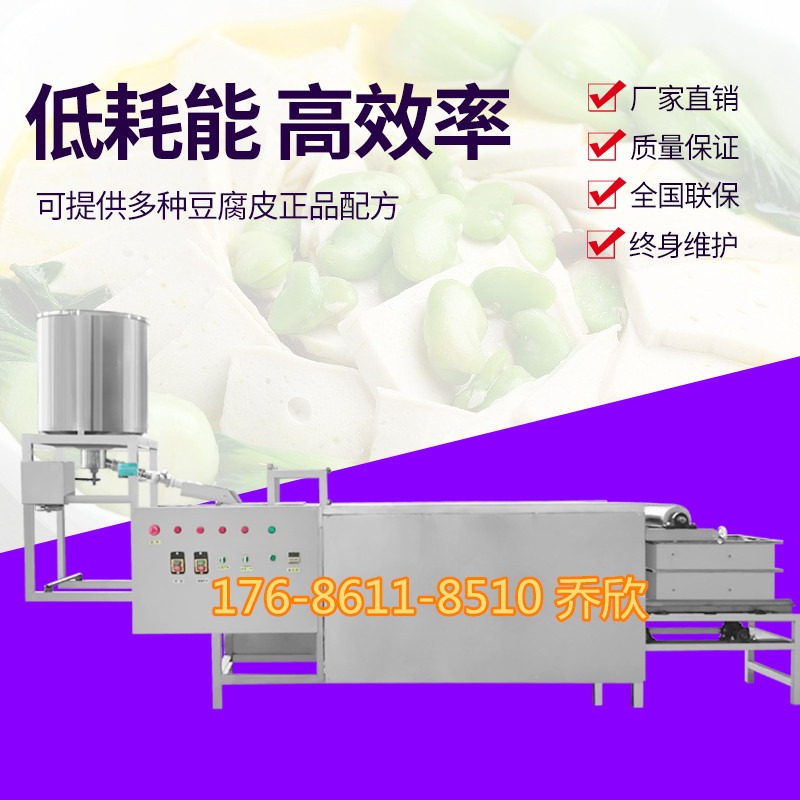 全自动新款豆腐皮机器 江苏盛隆220380v两用超短厚薄可调千张豆腐皮机械设备