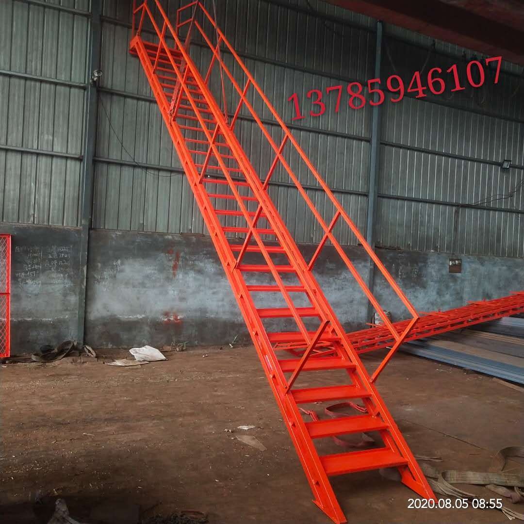 加工桥梁高墩安全爬梯 建筑箱式梯笼 带网加强型梯笼质优价廉