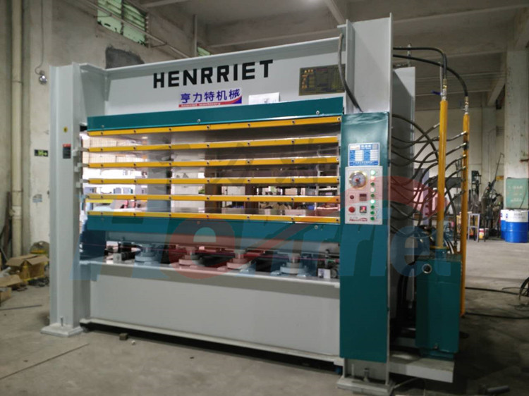 佛山亨力特生产五层热压机 160吨4X10尺密度板贴木皮装饰面板热压机