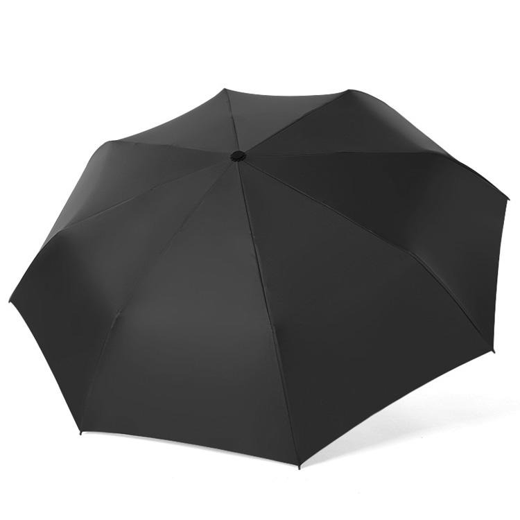 全自动雨伞晴雨两用黑胶商务伞卡通可爱太阳伞创意韩版女神三折伞logo免费设计图片