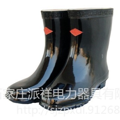 绝缘靴 天津双安 25KV  橡胶雨靴 高筒绝缘靴子 鞋码全 包检测图片