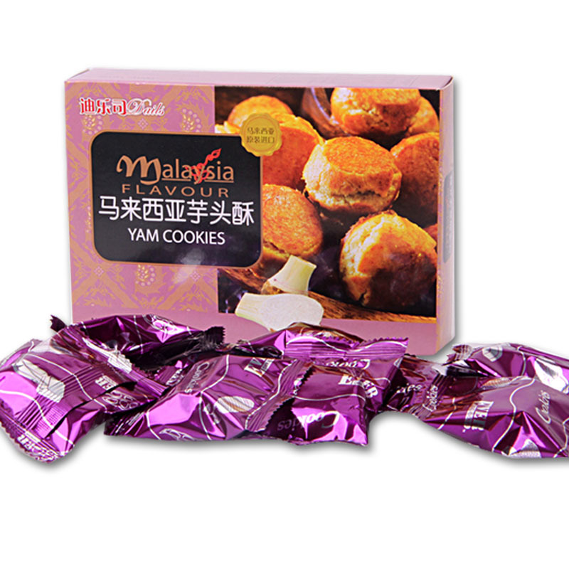 马来西进口多口味迪乐司花生酥腰果酥 休闲零食饼干糕点100g/盒示例图14
