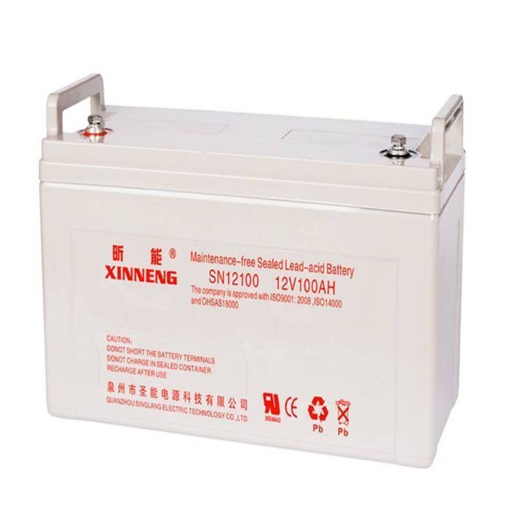 昕能蓄电池SN12100储能应急昕能12V100Ah电池 铅酸免维护 UPS专用电池图片