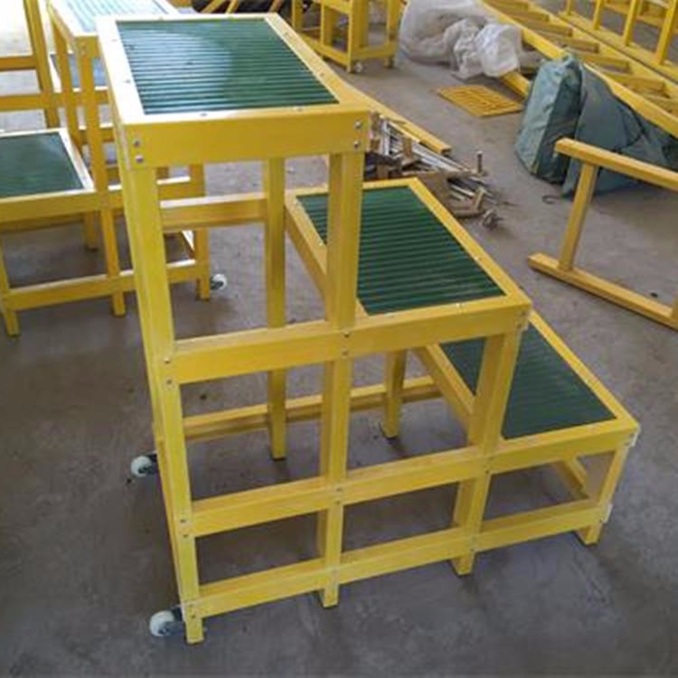 深圳电工1层移动凳 英威绝缘平台高低凳高度定做 耐压移动多层凳