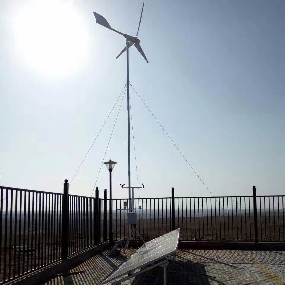 晟成2500W小型风力发电机单晶太阳能板发电互补发电系统不亏电图片