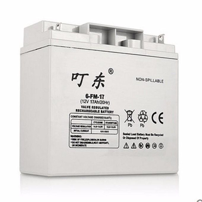 叮东蓄电池 6-FM17 12V17AH 后备免维护铅酸蓄电池 ups电源电池 厂家销售