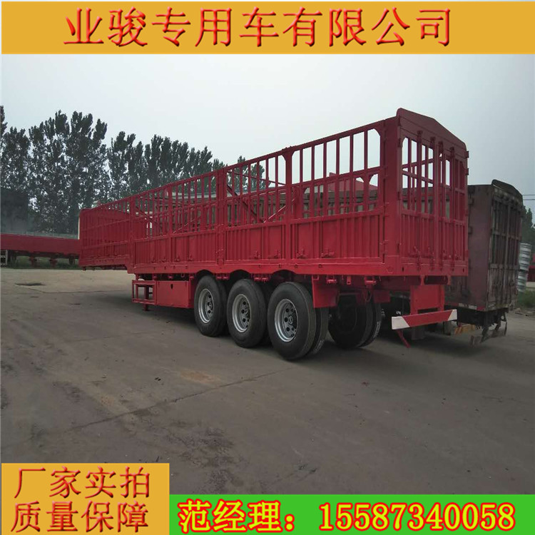 高强钢定制方管花栏货车半挂高度1.8米自重5.9吨载重60吨示例图9
