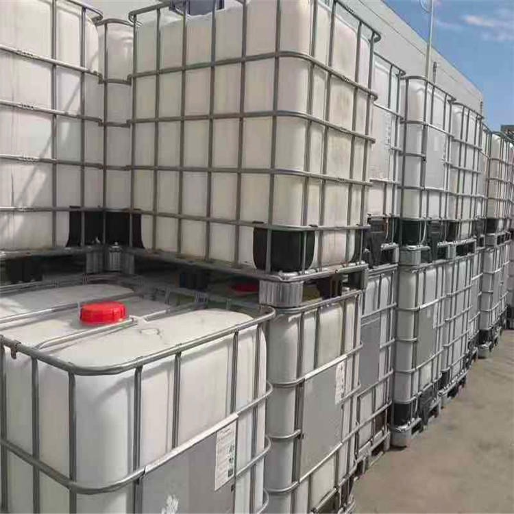 供应力达 二手吨桶 1吨方形塑料桶药剂桶一吨  1000升带护栏塑料桶