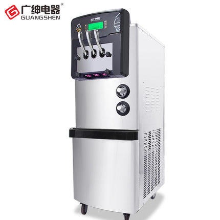 济南广绅冰淇淋机 商用全自动圣代雪糕机 软冰激淋机 商用甜筒机雪糕机图片