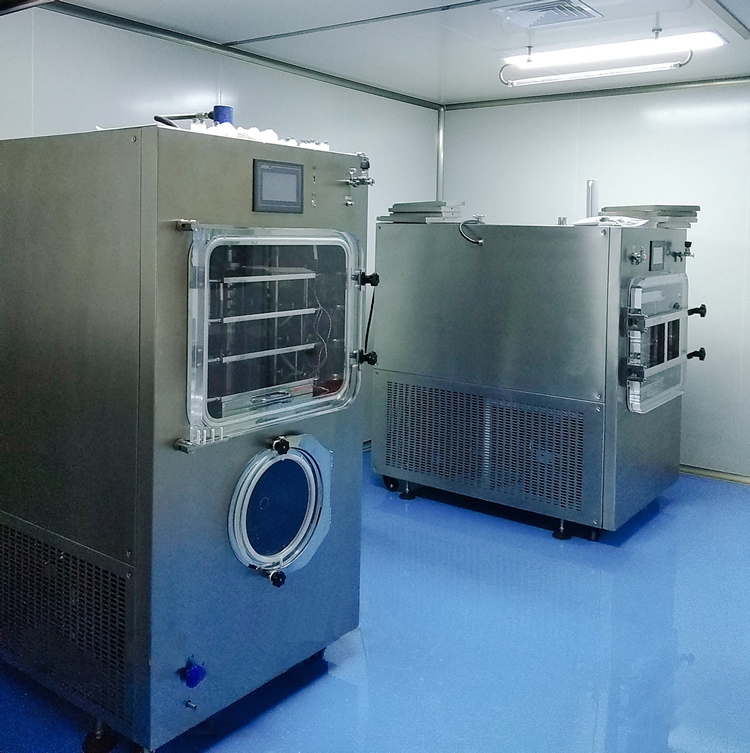 LGJ-30F压盖冻干机 真空冷冻干燥机 化妆品压塞干燥机 中试冷冻干燥机示例图3
