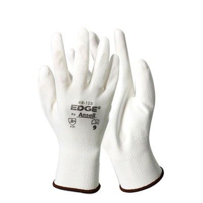 安思尔 Ansell 48-125耐磨防滑手套PU丁腈涂层浸掌气劳保防护手套 【1双】图片