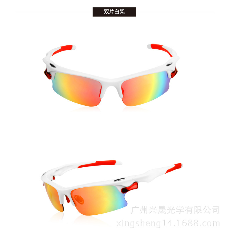 户外骑行眼镜 运动偏光太阳眼镜 可换片套装眼镜 自行车户外装备示例图11