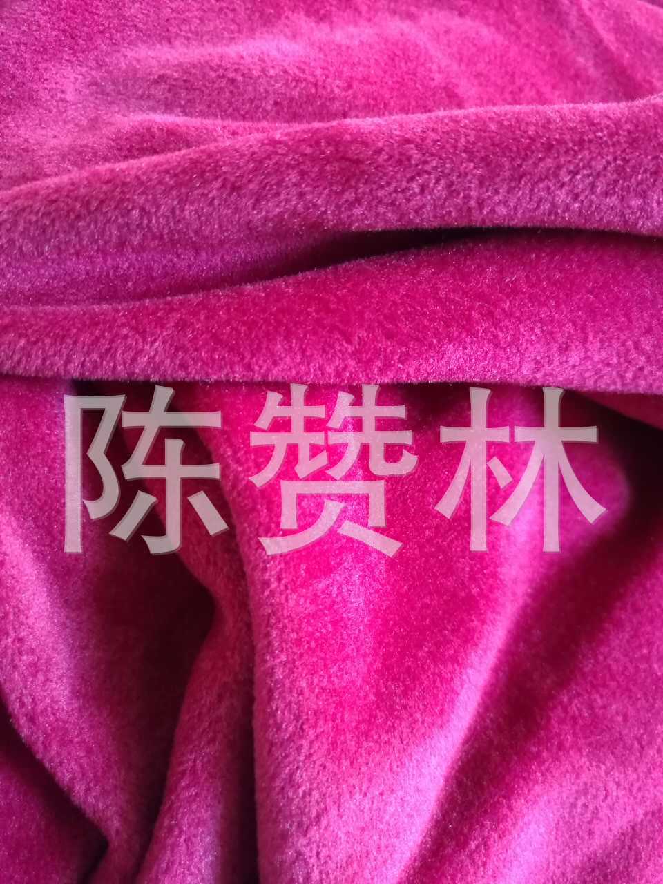 厂家定制全涤仿超枣红超柔幅度 180cm柔软服装面料布料示例图34