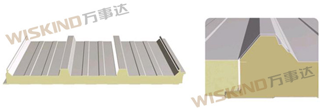 供应聚氨酯夹芯板  聚氨酯复合板 pu板 夹芯板 聚氨酯彩钢板示例图4