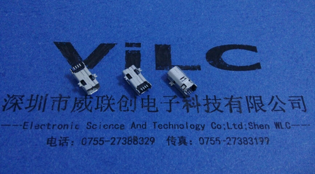 MINI USB 4P母座B型SMT 加长母座