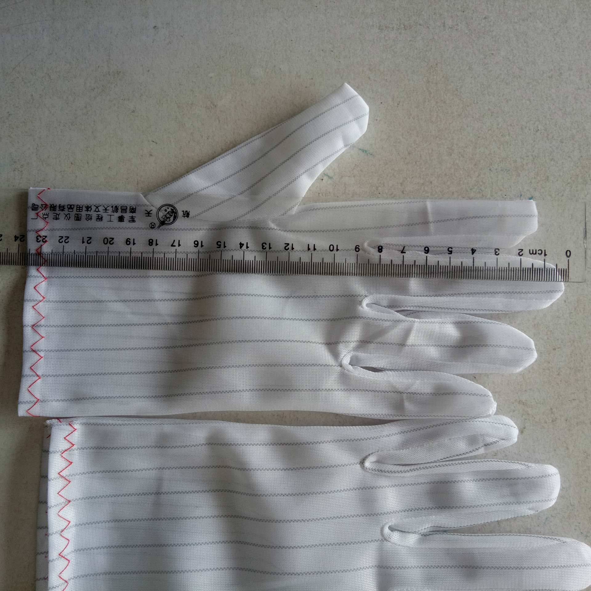 防静电双面条纹手套（长度22公分）示例图33