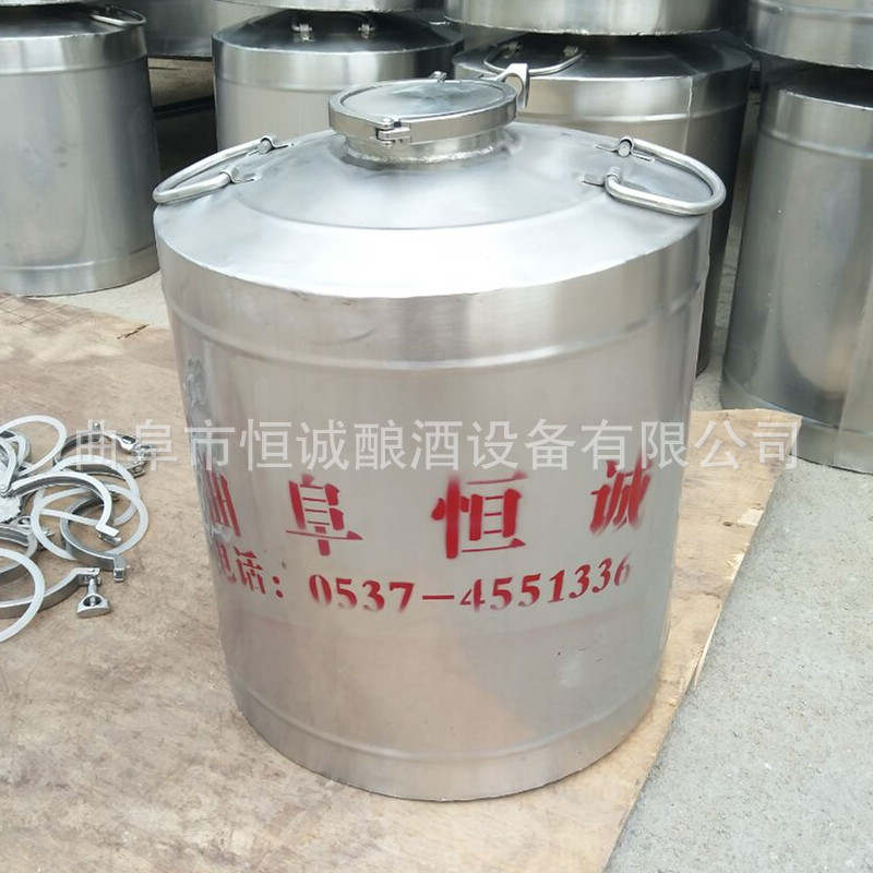 【产地货源】 304 316不锈钢 密封加厚周转运输桶 小型酒罐示例图7