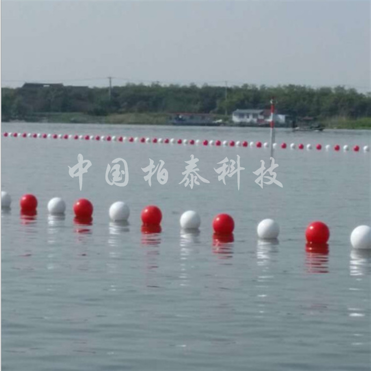 长江航道建筑物整治抬缆浮 南通大桥警示浮标塑料浮筒示例图5
