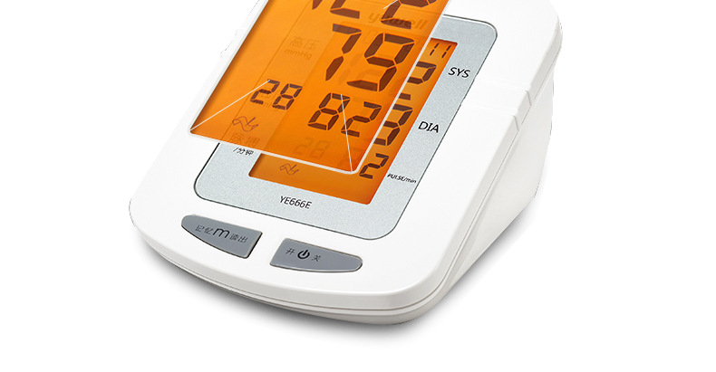 供应鱼跃语音电子血压计YE660E 家用上臂式全自动测量高血压仪示例图12