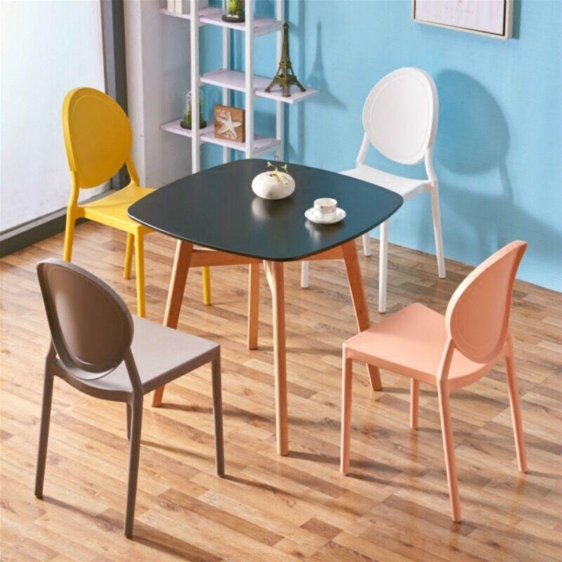 塑料餐桌椅 休闲塑料椅 PP塑胶餐椅 快餐桌椅 PP环保塑料椅子 中西餐厅桌椅 休闲椅子