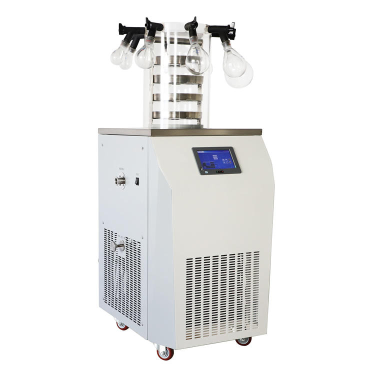 LGJ-12真空冷冻干燥机 小型真空冻干机价格 实验室蛋白冷冻干燥机
