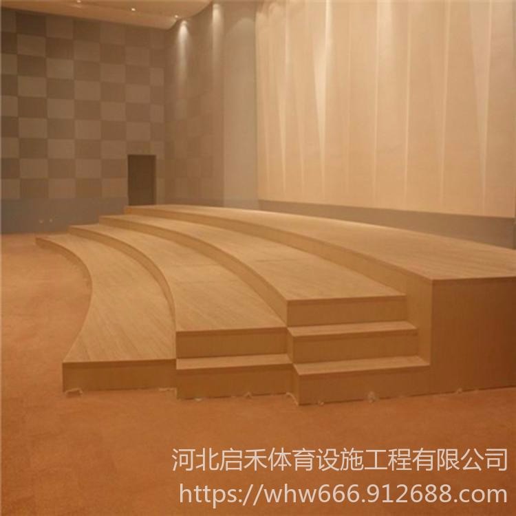 运动木地板厂家   河北启禾   枫桦木A级   舞台木地板图片