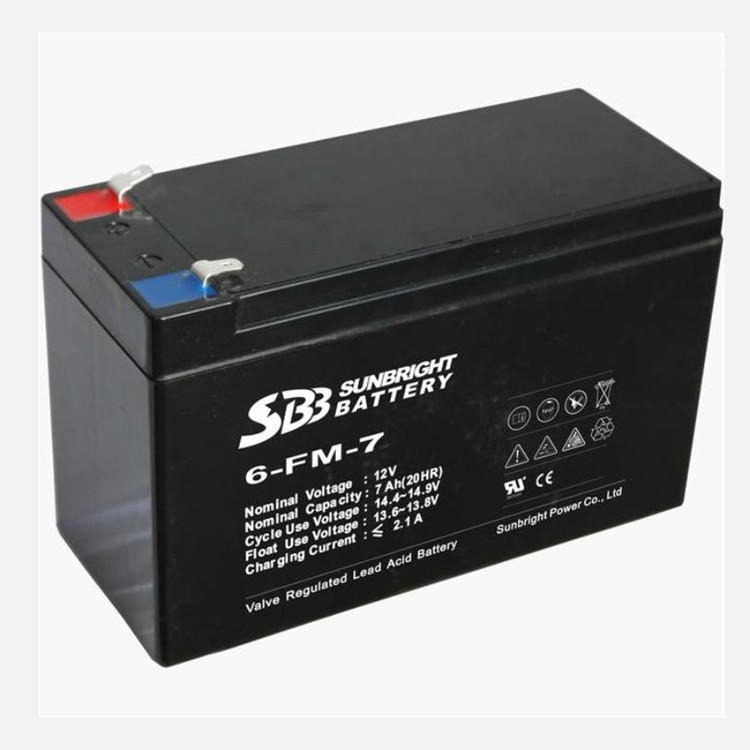 SBB蓄电池6-GFM-7 12V7AH消防系统 直流屏 不间断电源
