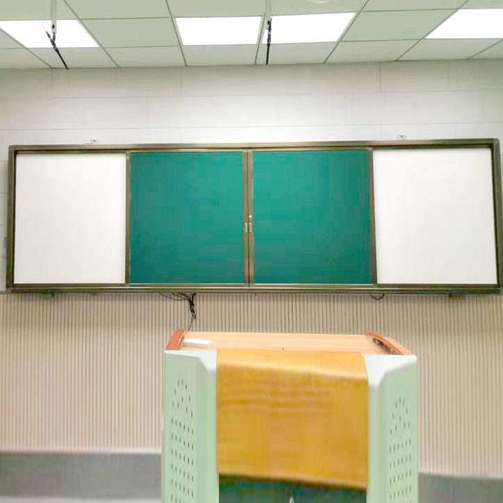 教学设备中式推拉黑板 教学用移动黑板 教学黑板生产厂家-优雅乐