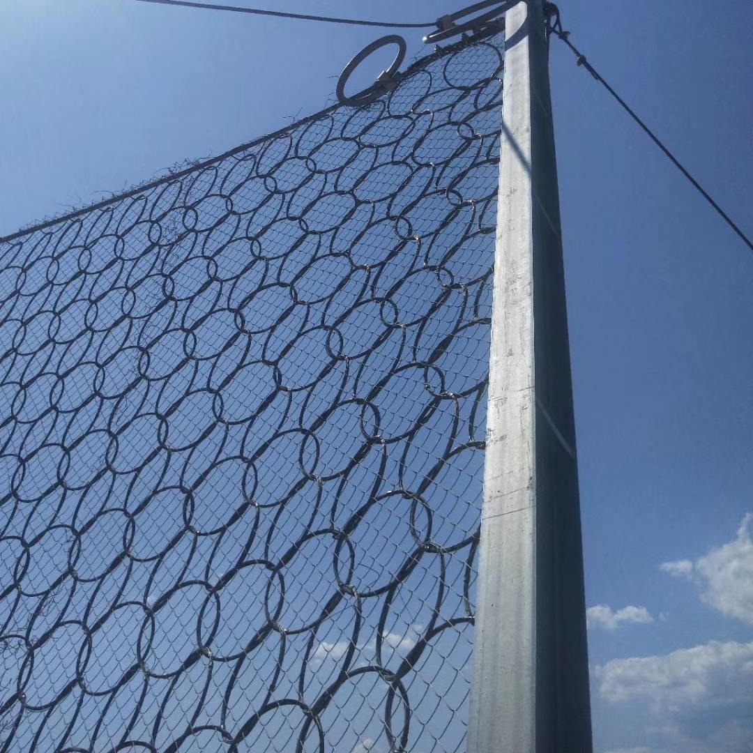 河北成帅边坡柔性防护网gps2型钢丝绳防护网网边坡防护网snscnRX-050被动防护环形网图片
