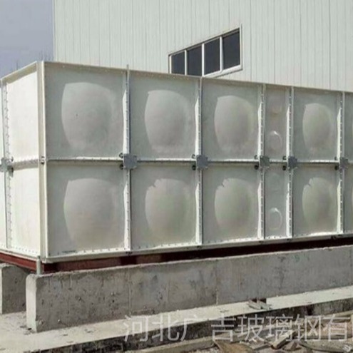玻璃钢组合式消防水箱 建筑地下室楼顶拼装frp保温水箱 耐腐蚀蓄水池图片