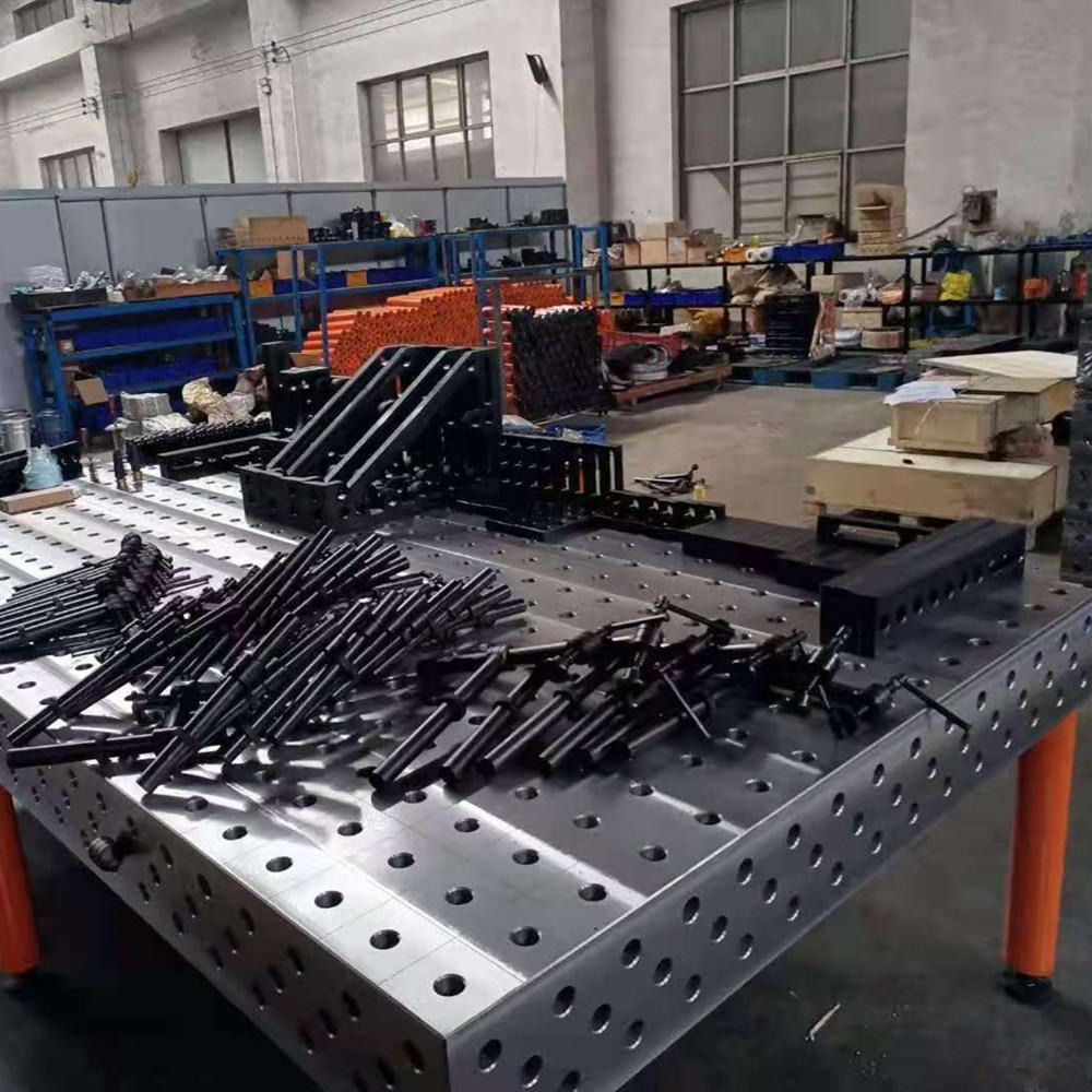 三维柔性焊接平台 定制钢制二维平台 机器人焊接工作台夹具 宝都工量具