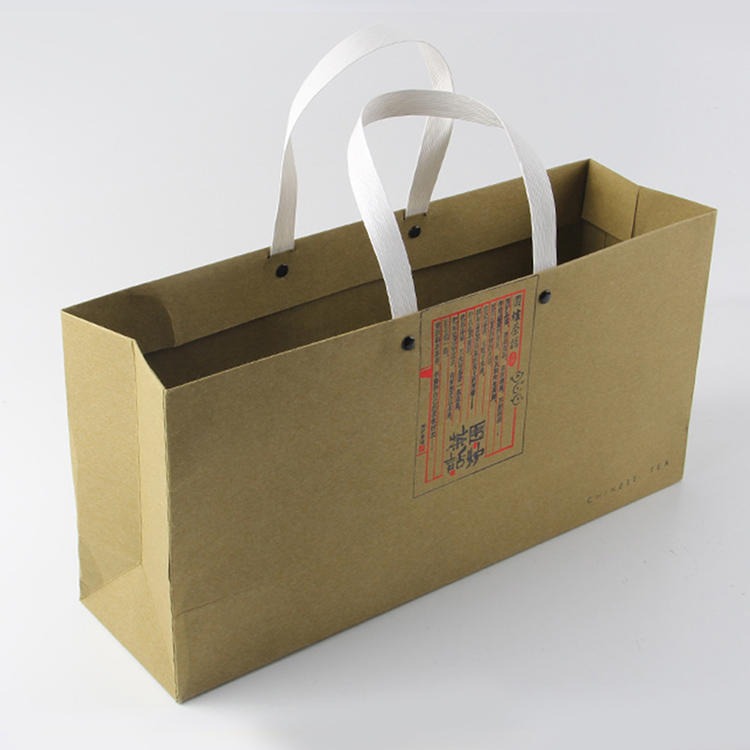 牛皮纸袋 阿胶糕高端礼品袋 茶叶蜂蜜手提袋 新坐标包装 端午节粽子包装袋子定制
