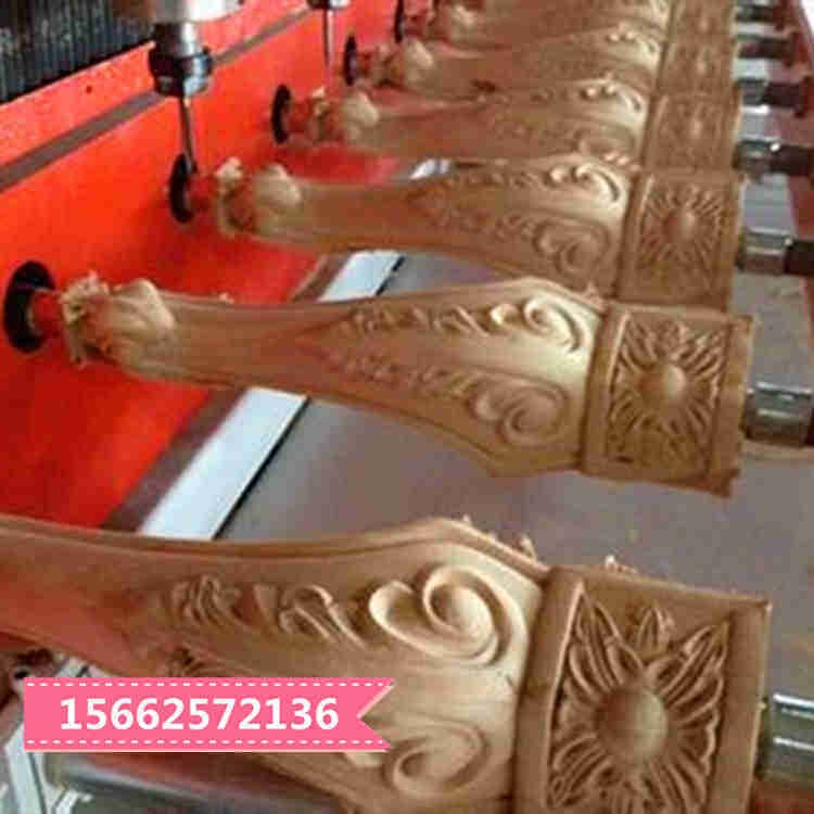 辽宁锦州欧式家具雕刻机，多头平雕机，多头圆雕机，平面圆柱一体雕刻机