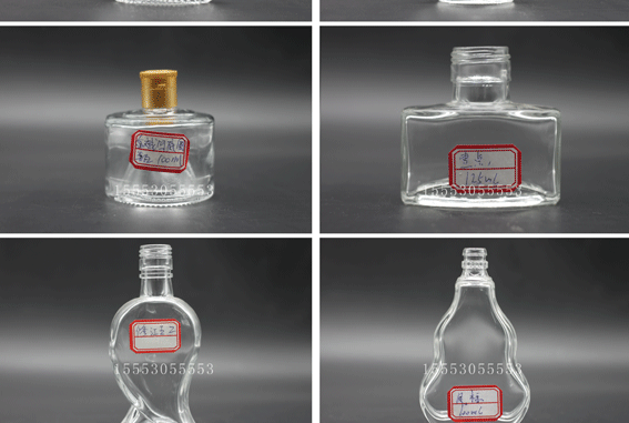 晶白料优质 2两小酒瓶 100ml玻璃瓶 江小白酒瓶 125ml高档l小酒瓶示例图21
