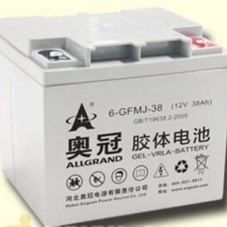 奥冠蓄电池6-GFMJ-38  胶体蓄电池 12v38ah 储能型后备电池 批发商价格