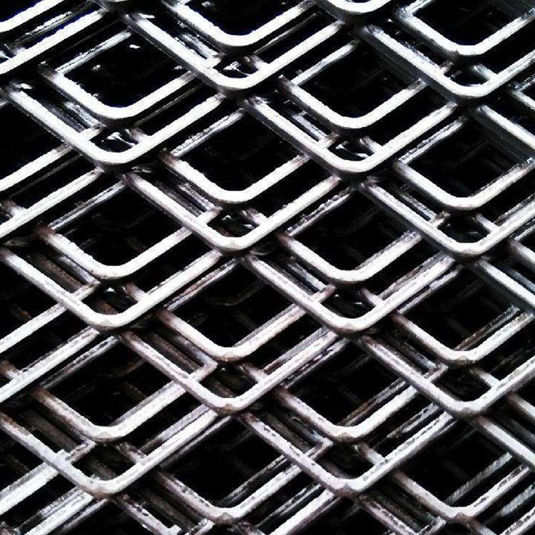 欧腾低碳钢板拉伸网 菱形孔钢板网 斜方孔冲孔板 脚手架用孔板