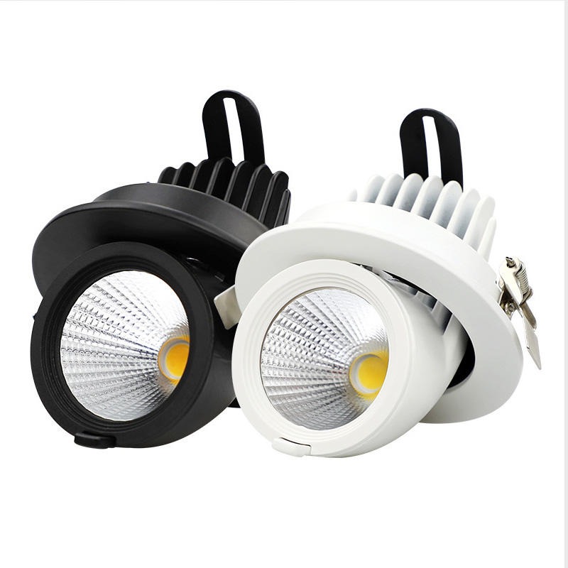 COB象鼻灯 led射灯 嵌入式天花灯  可调角度商用孔灯