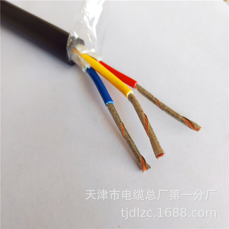 ZN RVVP2阻燃耐火铜带屏蔽软芯PVC护套电缆 耐火电源线示例图5