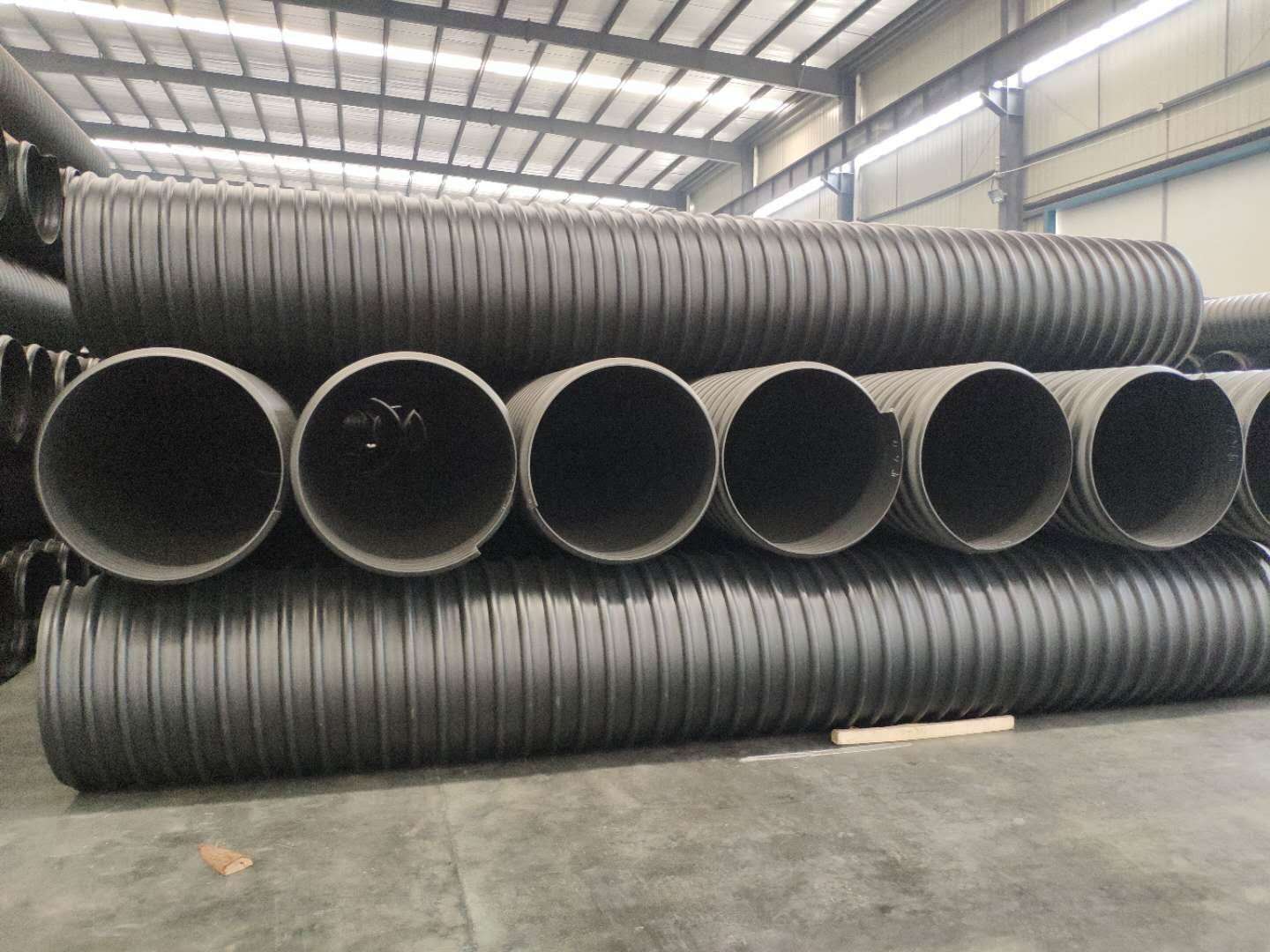 厂家批发HDPE钢带波纹管 埋地排水排污管 hdpe管塑料管 规格齐全示例图8