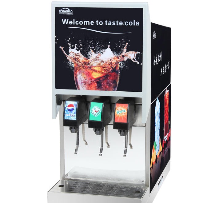 英迪尔可乐现调机 商用三阀四阀机打百事可口可乐机 饮料加工设备图片