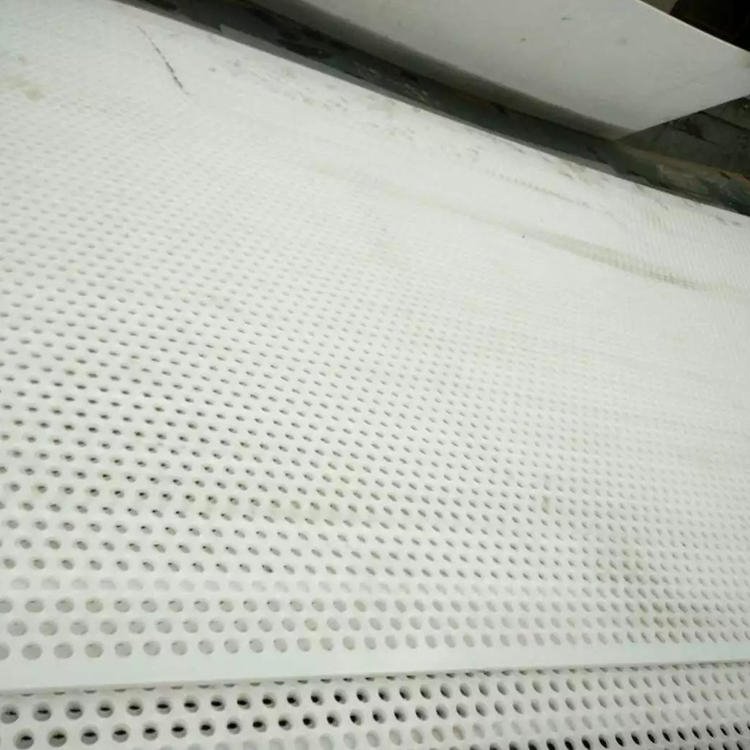 化工领域用耐酸碱pvc冲孔板价格   抗阻燃塑料冲孔网 塑料筛板冲孔板