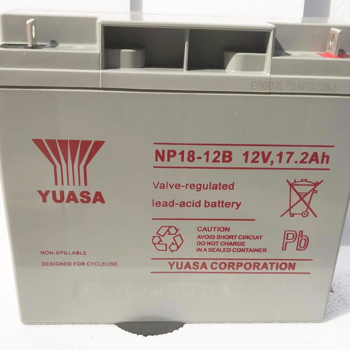 汤浅蓄电池NP18-12B 汤浅12V17AH 铅酸免维护蓄电池 消防 UPS专用 现货供应