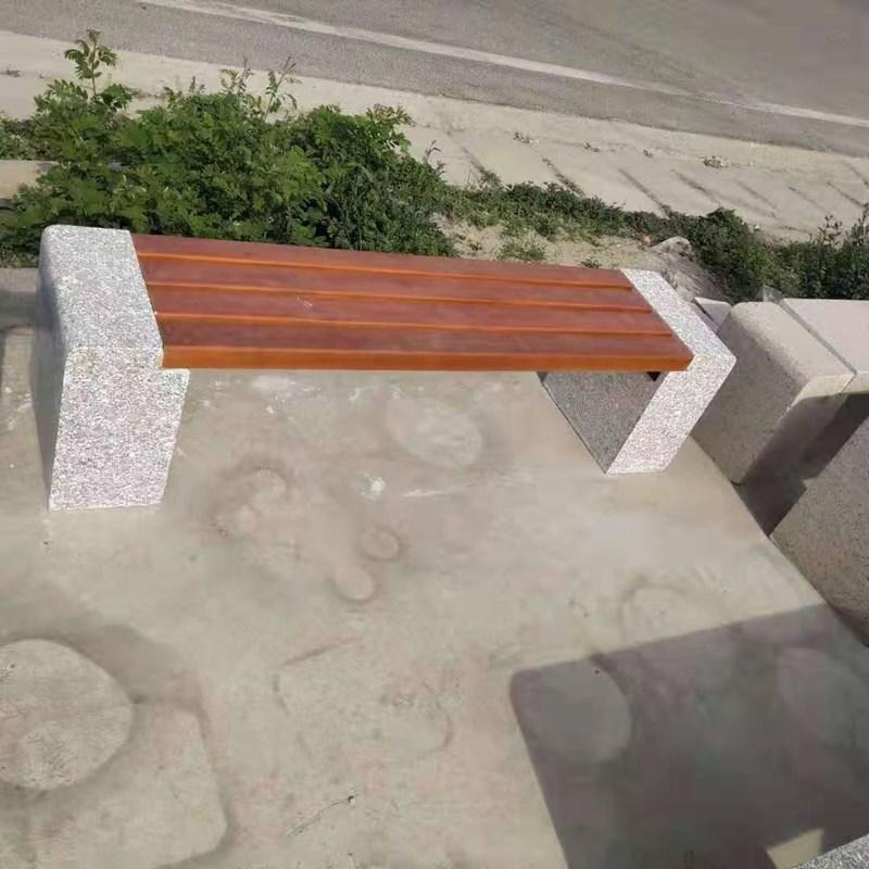石材桌椅 公园石凳价格 长条椅 大理石凳子 花岗岩长石凳图片