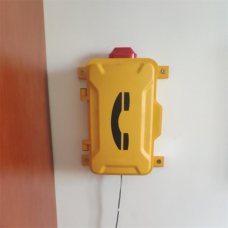 奥莱IP防水声光电话机  铝合金声光电话机  工业用防水声光电话图片