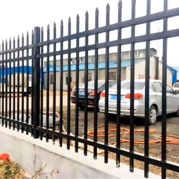 山西晋城市厂家销花园铁栅栏家用方钢管庭院栏杆仓库防护栏围杆
