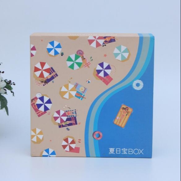 长方形纸盒包装纸盒定制 天地盖化妆品彩盒 礼品包装盒设计图片