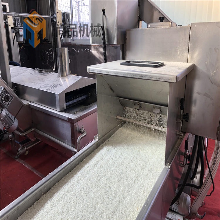 鸡柳条上屑机厂家 尚品SP-400型技术指导鸡柳条裹面包糠设备 雪花排条裹糠机大批量供应